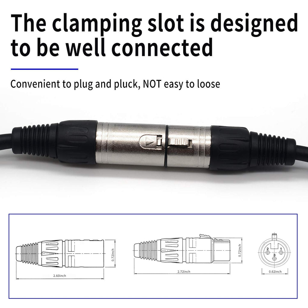 MR DJ CDMX25-3 25' DMX 3-Pin XLR Male to Female Pro Stage DJ Lighting DMX Cable