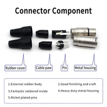 Load image into Gallery viewer, MR DJ CDMX10-3 10' DMX 3-Pin XLR Male to Female Pro Stage DJ Lighting DMX Cable