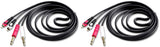 2 Mr DJ CDQR3 3 Feet Dual 1/4