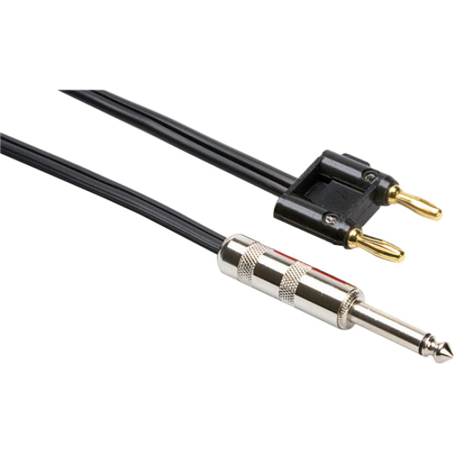 MR DJ CQB3 3' Pro PA DJ Karaoke Banana Plug to 1/4" Male Mono Audio Amp Patch Cords Speaker Wire PA Cable
