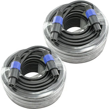 Load image into Gallery viewer, 2 MR DJ CSMSM50 50 Feet Speakon Male to Speakon Male Speaker Cable