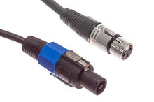 Load image into Gallery viewer, MR DJ CSMXF12 12' Speakon Plug Male to XLR Female Extension Cable for PA DJ Amplifier Stage Monitor