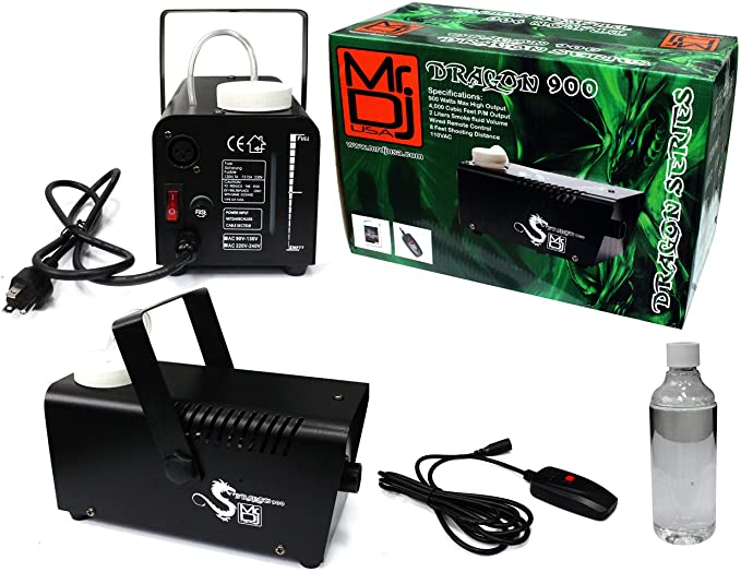 MR DJ DRAGON900 900W compact fog smoke machine with remote