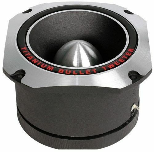 MR DJ HDT1000S 4" 500W Titanium Bullet High Compression Tweeter Chrome