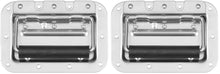 Load image into Gallery viewer, 2 MR DJ HR100C Spring Loaded Recesses Handle<br/>Medium Spring Loaded Recessed Heavy Duty Chrome Flight Case Speaker Cabinet Road Case Handle