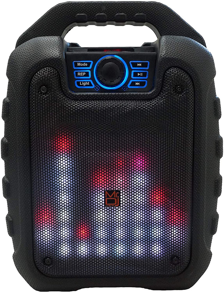 MR. DJ DISCO 5.25" portable speaker w/ Bluetooth rechargeable battery & led light
