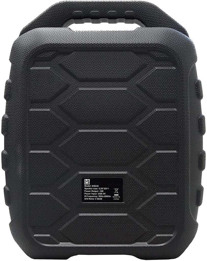 MR. DJ DISCO 5.25" portable speaker w/ Bluetooth rechargeable battery & led light
