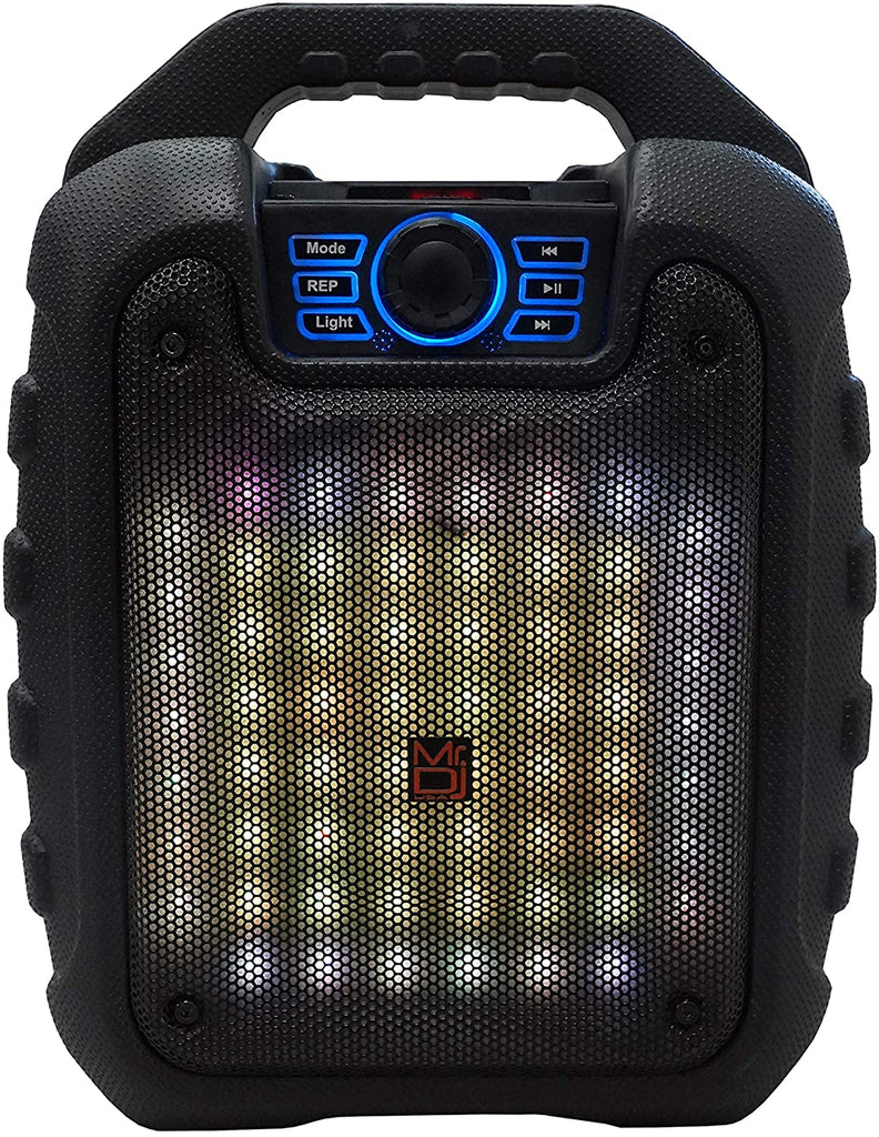 MR. DJ DISCO 5.25" portable speaker w/ Bluetooth rechargeable battery & led light