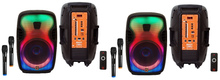 Load image into Gallery viewer, 2 MR DJ FLAME3500LED PRO Portable 15” 2-Way Full-Range Powered/Active DJ PA Multipurpose Live Sound Loudspeaker