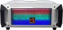 Load image into Gallery viewer, MR DJ Matrix White Bluetooth Speaker Bluetooth Karaoke Machine Sound Activated Lights FM Radio, USB/Micro SD Card, &amp; LED Party Light Perfect for Party
