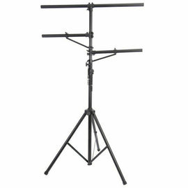 Universal Pro Audio DJ Adjustable Tripod Stand with Top T Bar for Par Cans, Wash