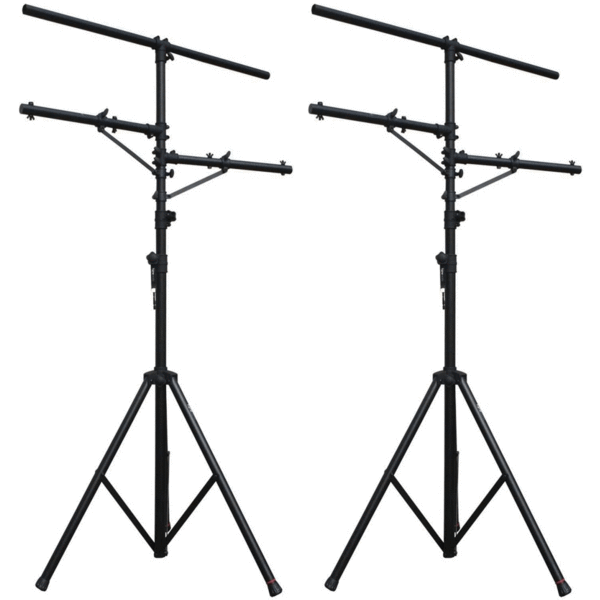 2 MR DJ Pro DJ Lighting Multi Arm Tripod T-Bar Tripod Lightweight Lighting Stand