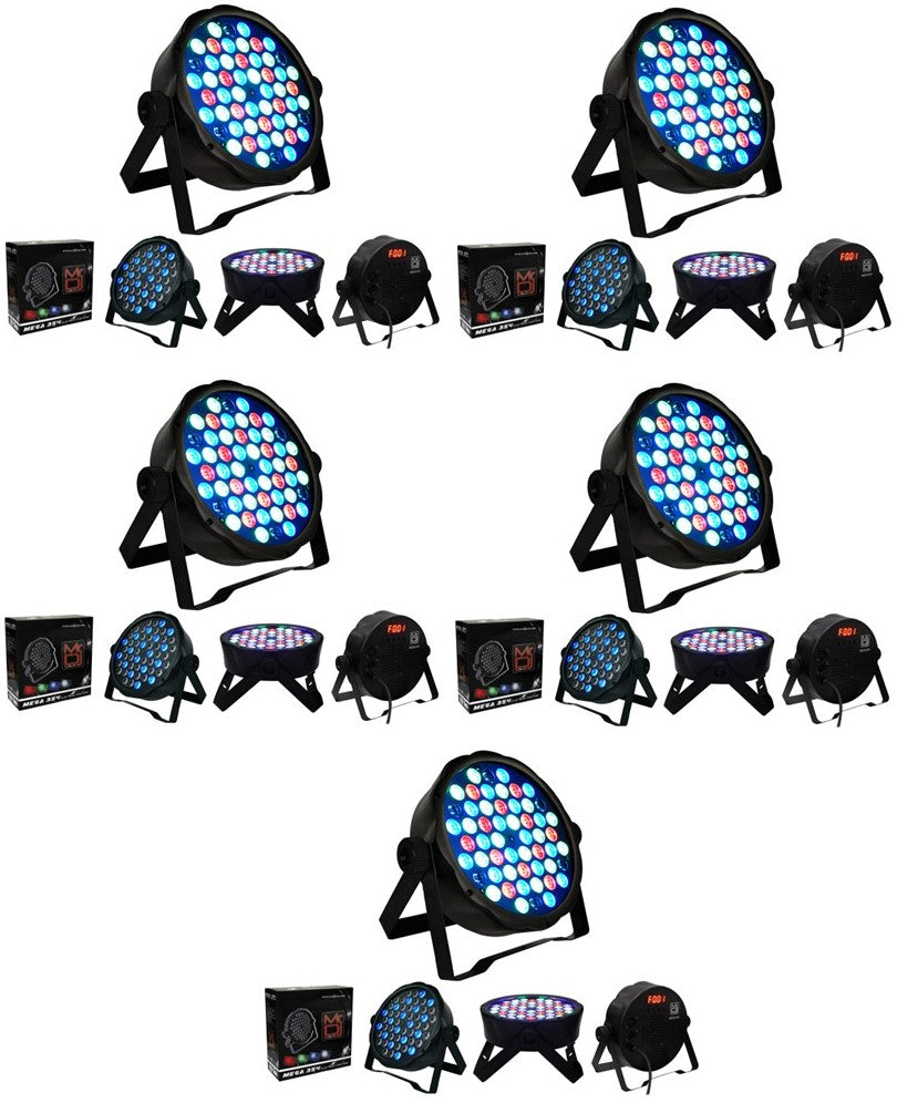 6 MR DJ MEGA354 Slim Disco DJ Party Club Stage Show Lighting Flat Par Wash Lighting