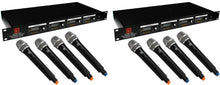Load image into Gallery viewer, 2 MR DJ MICVHF-8500 4 Channel Handheld Wireless Microphone PA/DJ/KTV/Karaoke