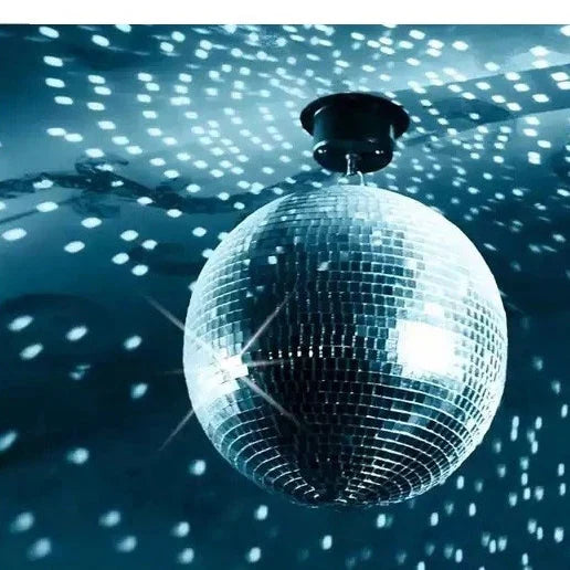 MR Truss 8" Mirror Balls Silver Covered with Tiny Mirrored Squares
