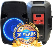Load image into Gallery viewer, MR DJ PBX2690LB 15" 3500W BLUETOOTH ACTIVE POWERED PA DJ PARTY SPEAKER + STAND