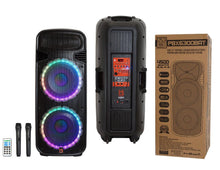 Load image into Gallery viewer, MR DJ PBX6300BAT Dual 15-Inch 4500-Watt Max Power 3 Way PA DJ Party Speaker