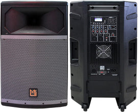 2 MR DJ PRO115BT PA DJ Powered Speaker Professional PRO PA DJ 15