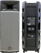 Load image into Gallery viewer, Mr Dj PRO215BT PA DJ Powered Speaker PRO PA DJ Dual 15" 3-Way Full-Range Powered Active Loudspeaker