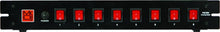 Load image into Gallery viewer, MR DJ PSC250 Power Switcher Surge Protectors <br/>Rack Mountable 8 Port Power Switcher Surge Protectors ON / OFF Power Center