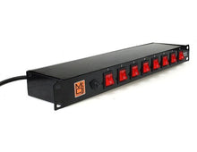 Load image into Gallery viewer, MR DJ PSC250 Power Switcher Surge Protectors <br/>Rack Mountable 8 Port Power Switcher Surge Protectors ON / OFF Power Center