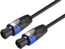 Load image into Gallery viewer, 2 American Terminal TCSMSM12 Speakon Male to Speakon Male Speaker Cable (12 feet)