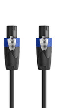 Load image into Gallery viewer, 2 American Terminal TCSMSM12 Speakon Male to Speakon Male Speaker Cable 12 ft