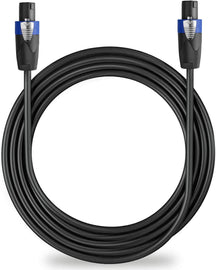 2 American Terminal TCSMSM12 Speakon Male to Speakon Male Speaker Cable (12 feet)
