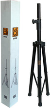 Load image into Gallery viewer, MR DJ SS300B Speaker Stand <br/> Universal Black Heavy Duty Folding Tripod PRO PA DJ Home On Stage Speaker Stand Mount Holder