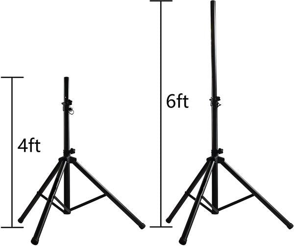 MR DJ DJ PRO Speaker Stand Tripod FoldOut Load Capacity 100LB Maximum Height 72"