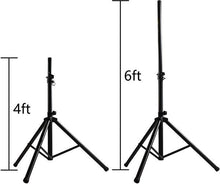Load image into Gallery viewer, MR DJ DJ PRO Speaker Stand Tripod FoldOut Load Capacity 100LB Maximum Height 72"