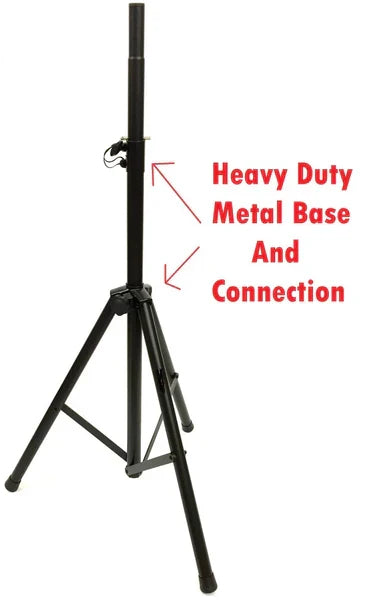 Pair of MR DJ Pro Tripod DJ PA Speaker Stands Adjustable Height Stand