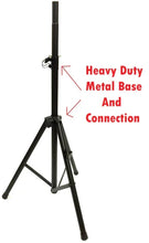 Load image into Gallery viewer, MR DJ SS350R Universal Red Tripod PRO PA DJ Home On Stage Speaker Stand