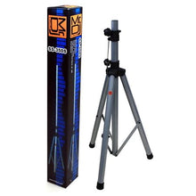 Load image into Gallery viewer, MR DJ SS350S Universal Silver Heavy Duty Folding Tripod PRO PA DJ Home On Stage Speaker Stand Mount Holder