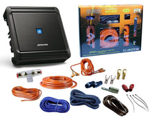 Load image into Gallery viewer, Alpine S-A60M 500W Class D Monoblock Amplifier + KIT4 4 Gauge Amplifier Kit
