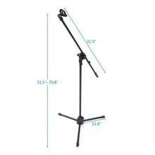 Load image into Gallery viewer, Mr. Dj MS-700OKG Heavy-Duty Tripod Microphone Stand cables connectors