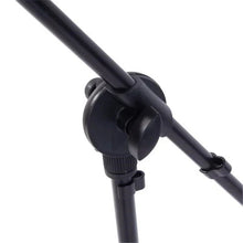 Load image into Gallery viewer, 2 Microphone Stands Adjustable Boom Stage or Instrument with Mic Holder Clips &amp; Carry Bag