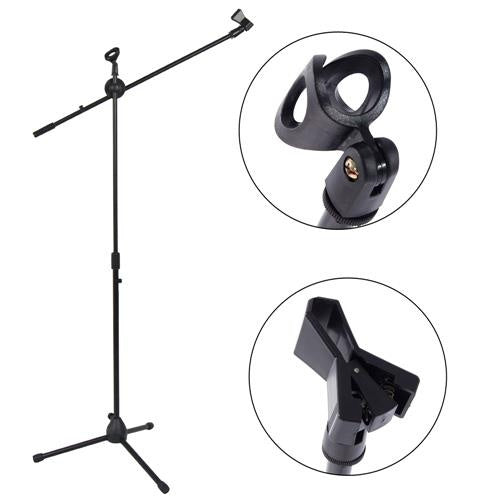 MR DJ MS500 Heavy Duty Telescoping Microphone Mic Boom Stand, Tripod