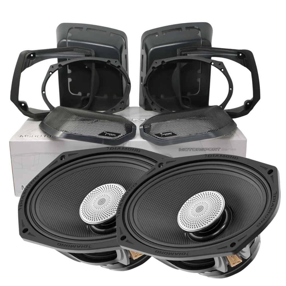 Diamond Audio MS692NEO2LK24 Cut In Speaker Lid Kit with MS692NEO Speakers (2Ω)
