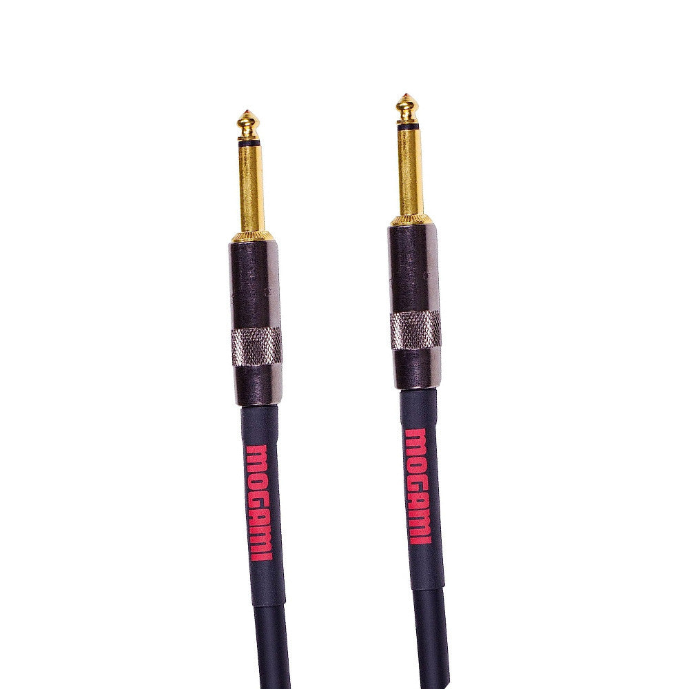 Mogami OD GTR 03 Overdrive Guitar Instrument Cable 1/4" Ts Male Plugs Gold Contacts Straight Connectors - 3 Foot