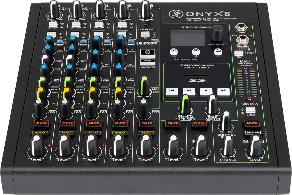 Mackie Onyx8 8-channel Analog Mixer with Multi-Track USB