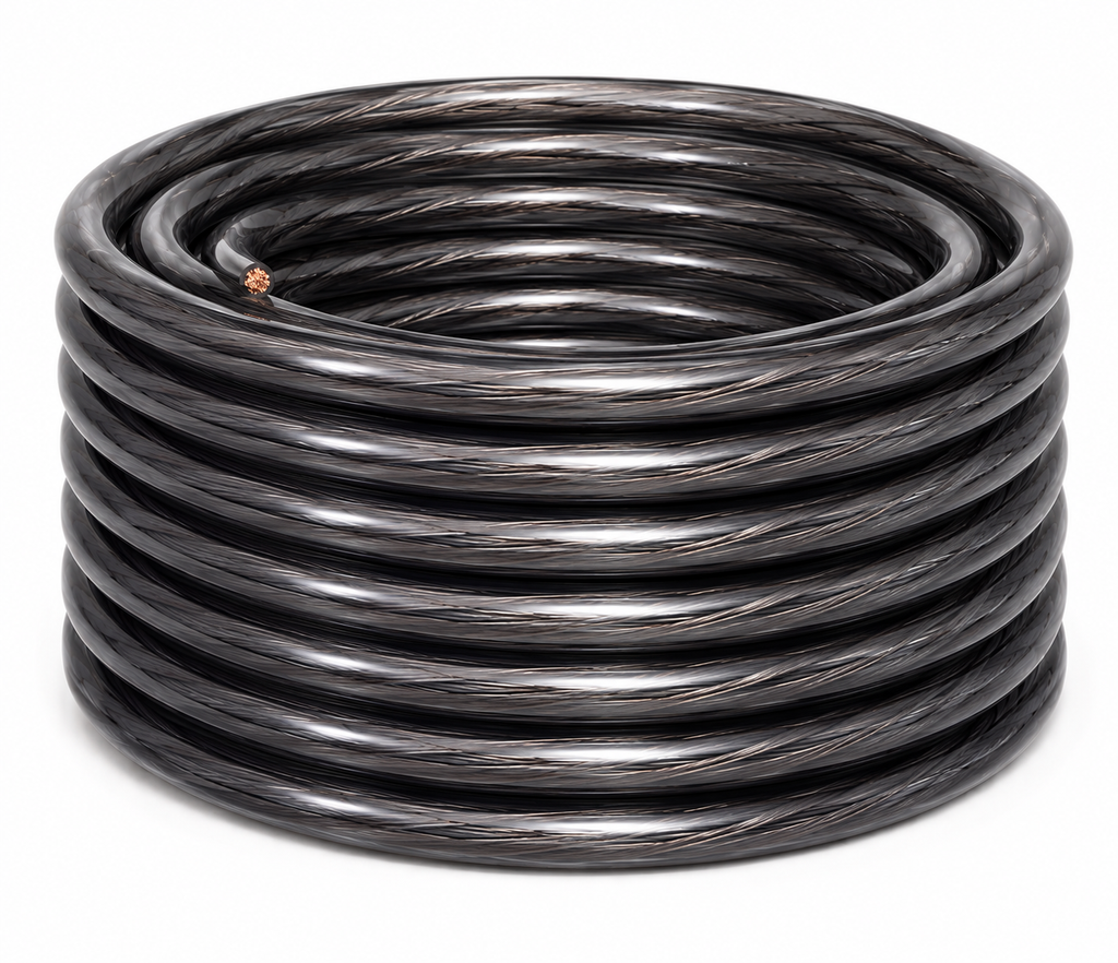 DC Sound DKIT025BKBL 0 Gauge 50' Black/Blue Power/Ground Wire Amplifier Amp Kit