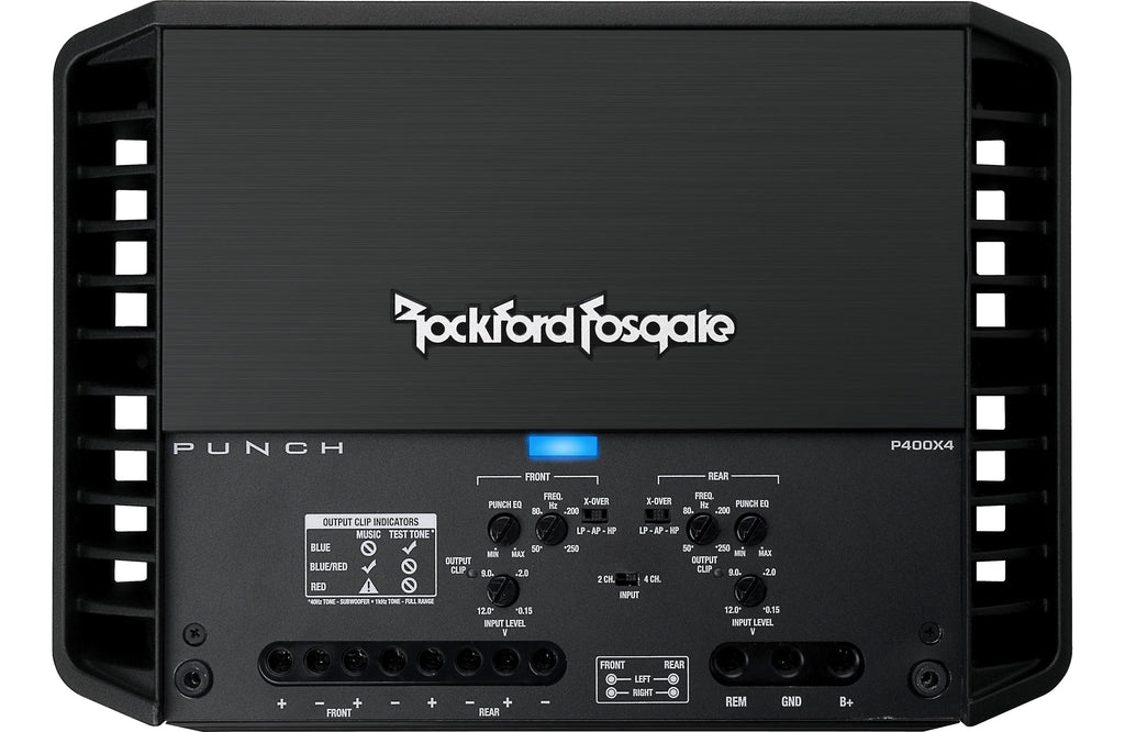 Rockford Fosgate P400X4 4-channel car amplifier 50 watts RMS x 4