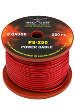 Load image into Gallery viewer, Absolute P8250RD 8GA 250' Red Power Ground Wire Car Audio Amplifier Marine Cable