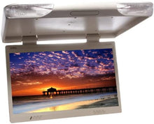 Load image into Gallery viewer, Absolute PFL2300IRC Tan 23" TFT-LCD Roof Mount Overhead Flip-Down Monitor Built-In IR Remote Dome Light