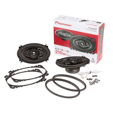 Pioneer TS-A462F 420W Peak (60W RMS) 4"x6" A-Series 3-Way Coaxial Car Speakers