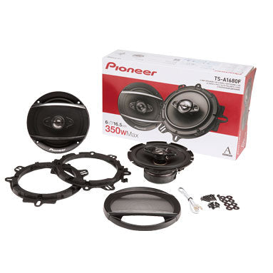 2 Pairs of Pioneer 6-1/2" 6.5" 4-Way 350 Watt Coaxial Car Audio Speakers TS-A1680F (4 Speakers)