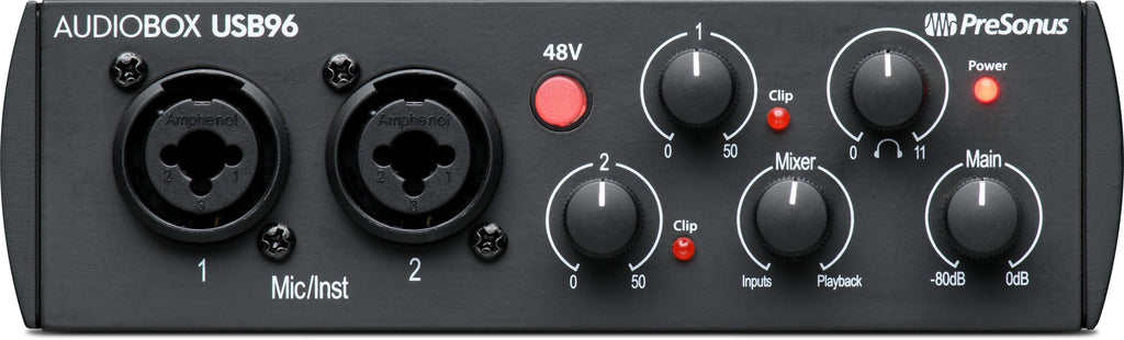 PreSonus AudioBox USB 96 25th Anniversary Edition with Studio One Artist and Ableton Live Lite DAW Recording Software