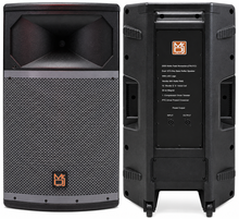 Load image into Gallery viewer, MR DJ PRO115BT &amp; PRO115S PA DJ Active &amp; Passive Loudspeaker &amp; Stands Professional PRO PA DJ 15" 2-Way Full-Range Active &amp; Passive Loudspeaker