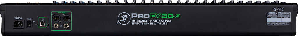 Mackie ProFX30v3 30-Channel 4-Bus FX Mixer with USB